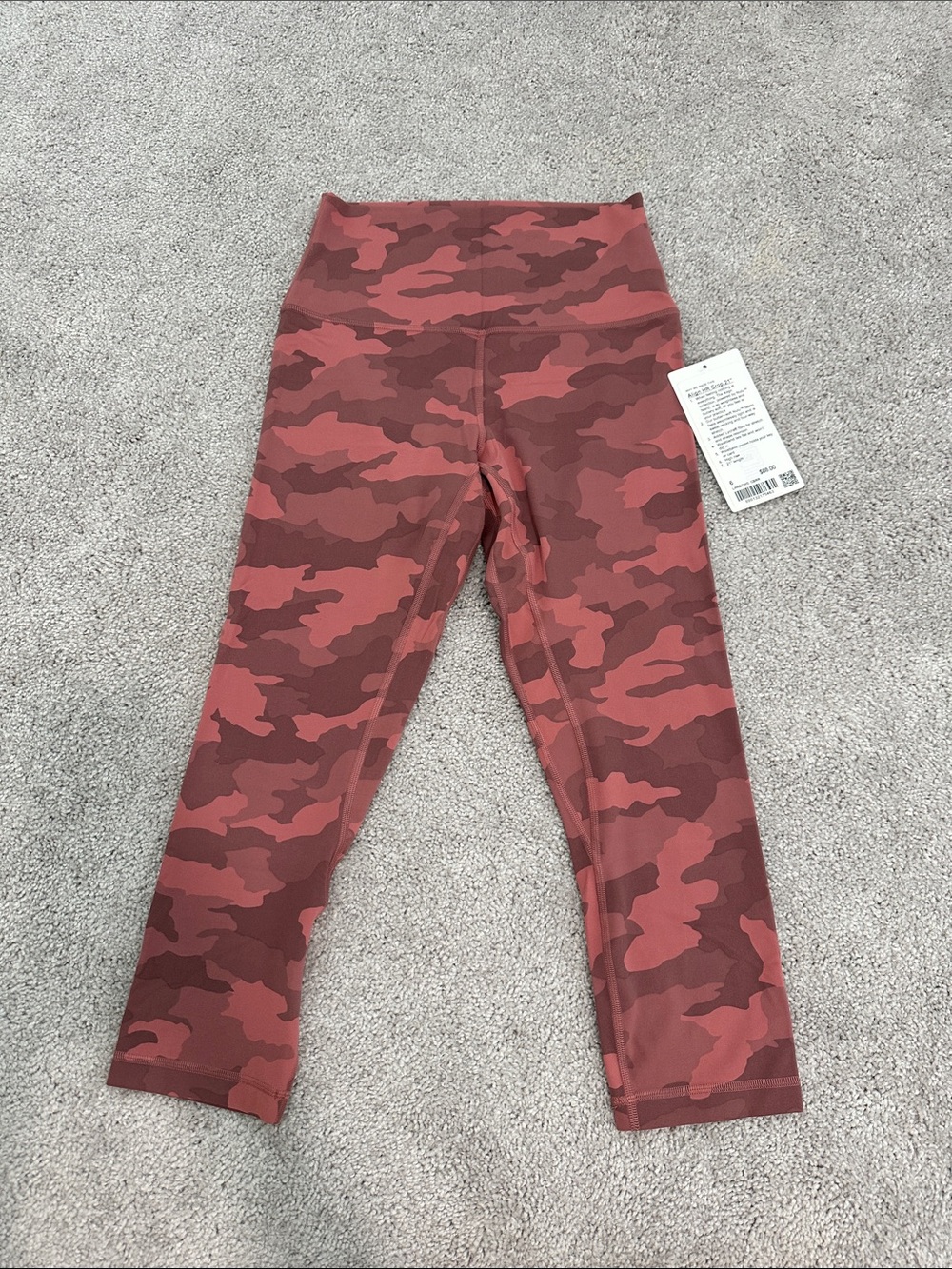 lululemon athletica Red Camo High-Rise Capri Leggings